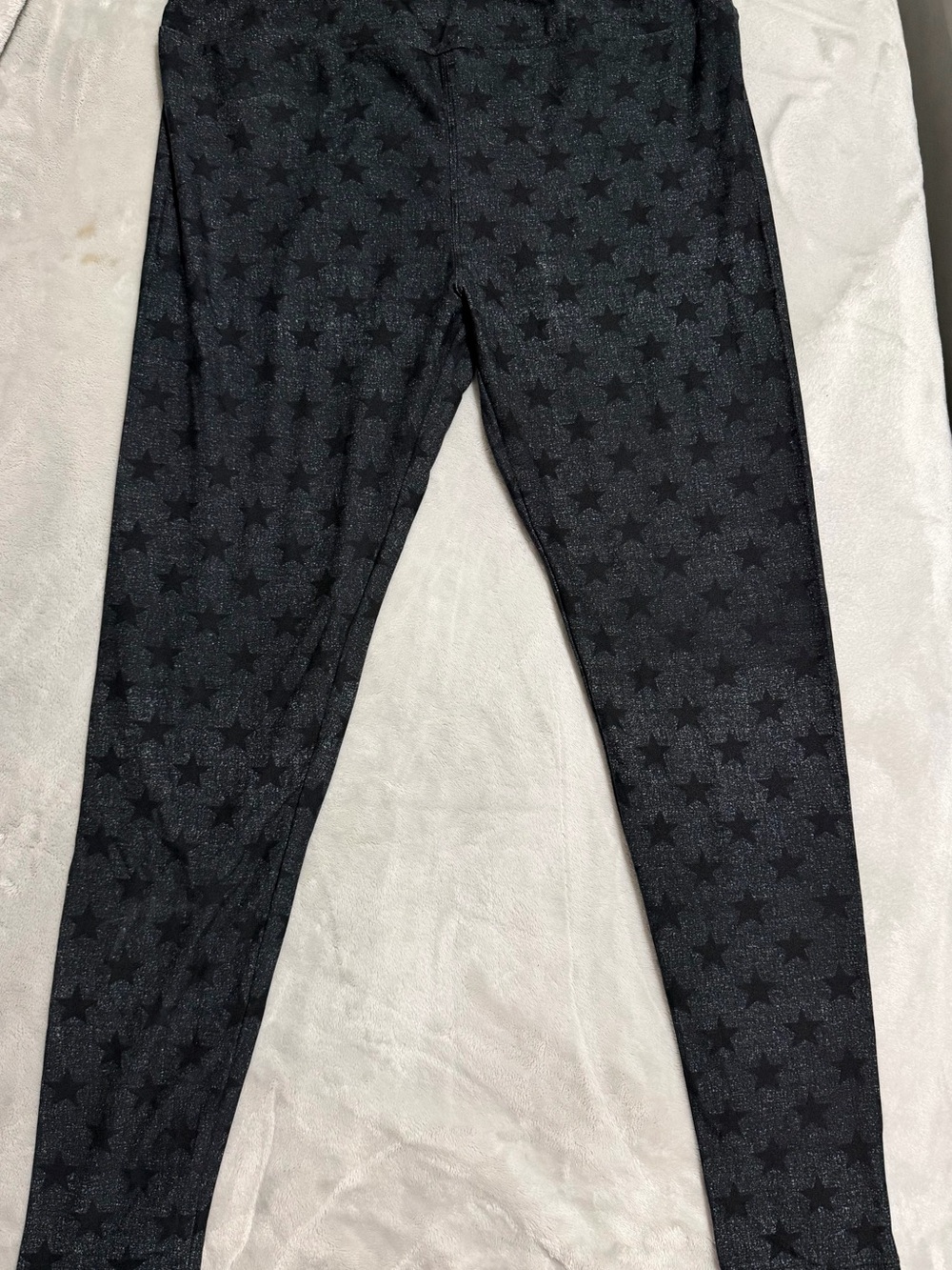 LuLaRoe Black Tonal Star Leggings